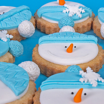 Sablés bonhomme de neige aux épices de Noël